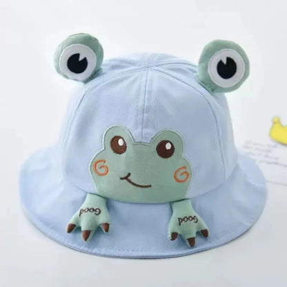 Cute Frog Baby Bucket Hat: Spring/Summer Fisherman Cap