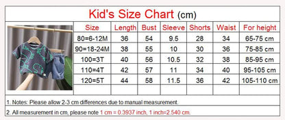 Summer Dinosaur Tracksuit for Boys