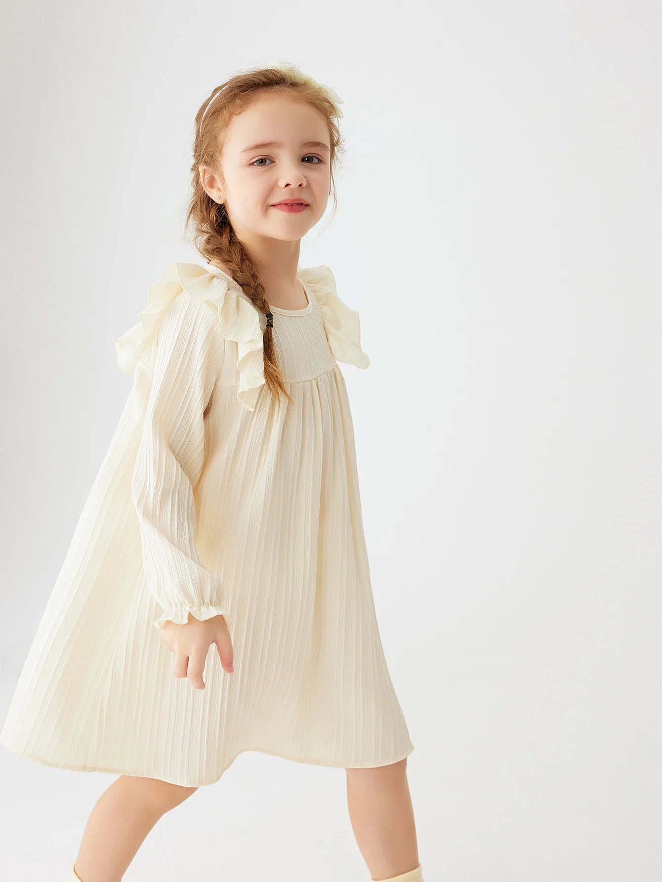 Girls' Ruffles Princess Dress: Spring/Fall Casual Party Wear