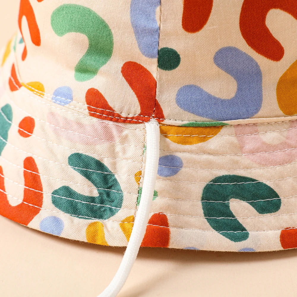 Double-Sided Kids Bucket Hat: Cute and Versatile Sun Protection
