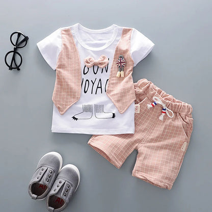 Summer Baby Fashion Set: T-Shirt & Shorts