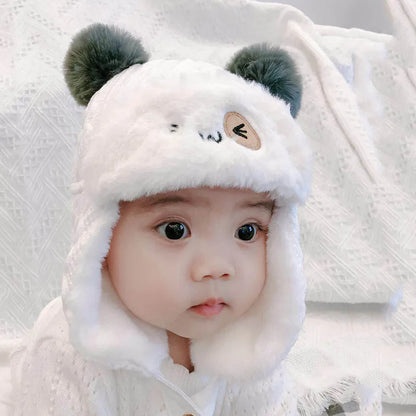 Cute Plush Baby Hat - Autumn/Winter Warmth