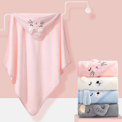 Super Soft Hooded Baby Towels: Cozy Bath Blanket