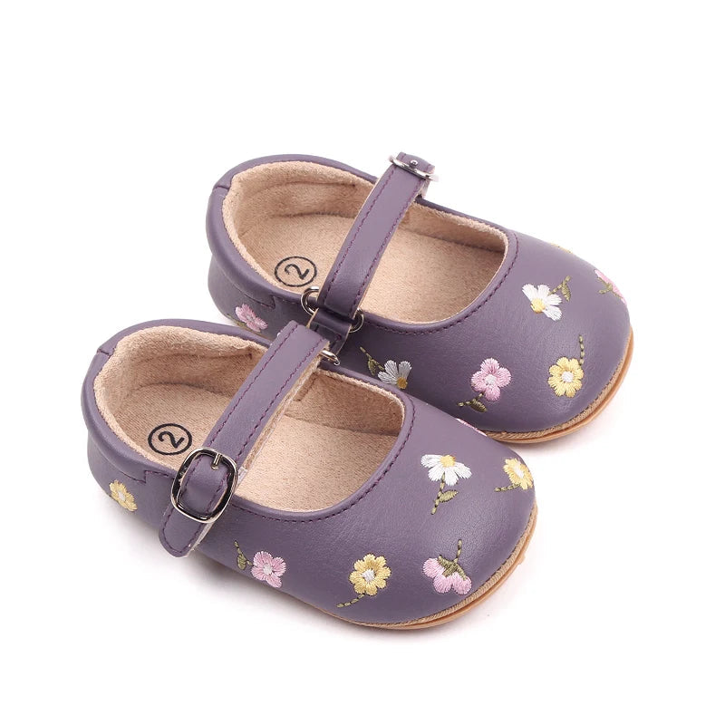Baby Summer Sandal Cute Embroidery Flower