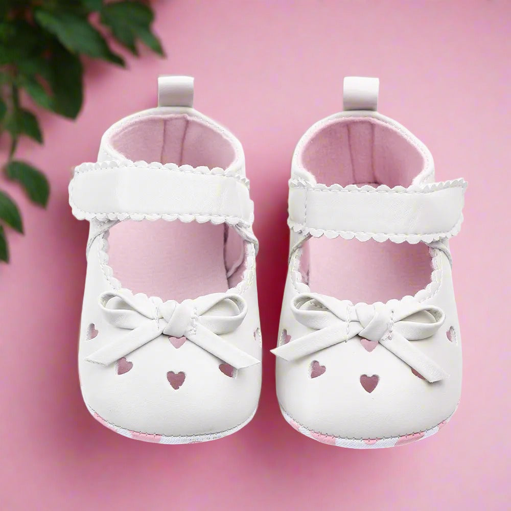 Infant Girls' Soft Sole Princess Shoes with Cute Bows