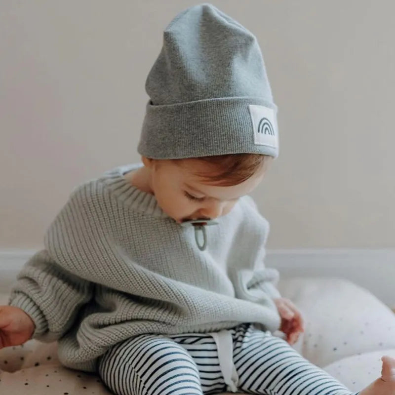 Knitted Loose Sweater for Baby in Autumn/Winter