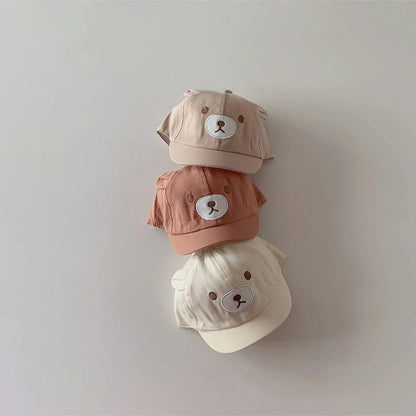 Cute Bear Ears Baby Baseball Cap: Stylish Comfort for Little Ones!