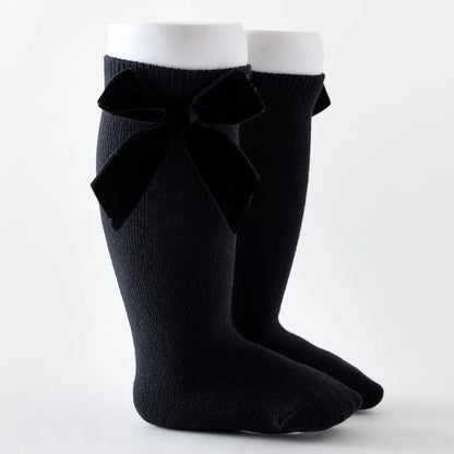 Bow Knee High Socks for Baby Girls