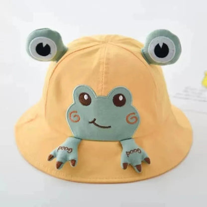 Cute Frog Baby Bucket Hat: Spring/Summer Fisherman Cap