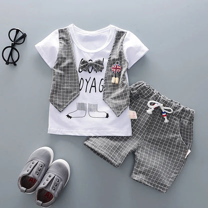 Summer Baby Fashion Set: T-Shirt & Shorts