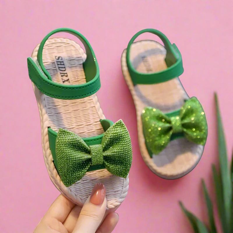 Girls' Bow Sandals: Sweet and Versatile