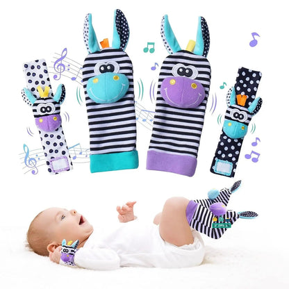 Infant Wrist Rattle Socks: Early Educational Sensory Toy