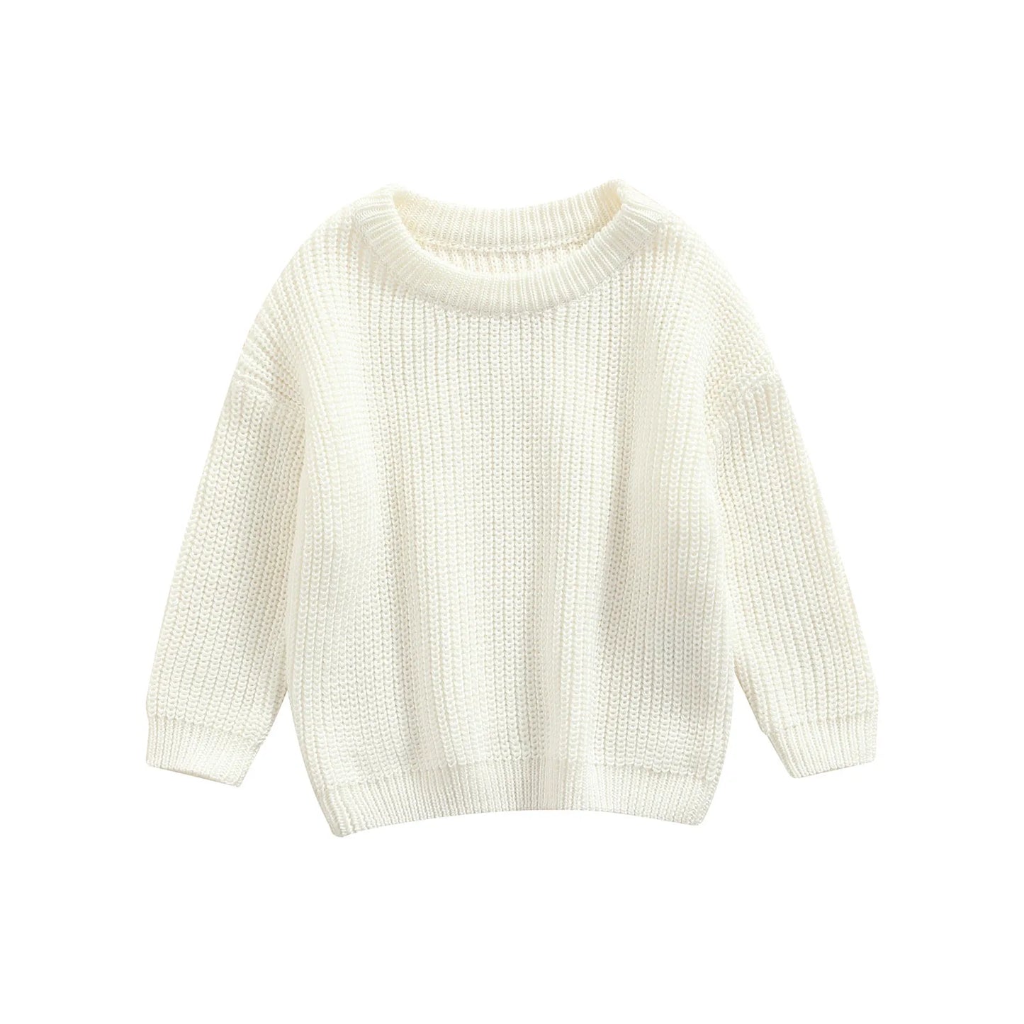 Autumn Long-Sleeved Knitted Sweater for Babies