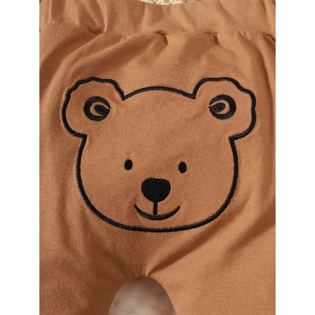 Bear Print Set for Newborn Boys