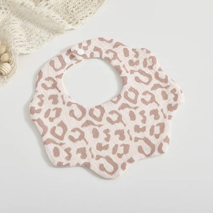 Soft Cotton Petal Print Baby Feeding Bibs