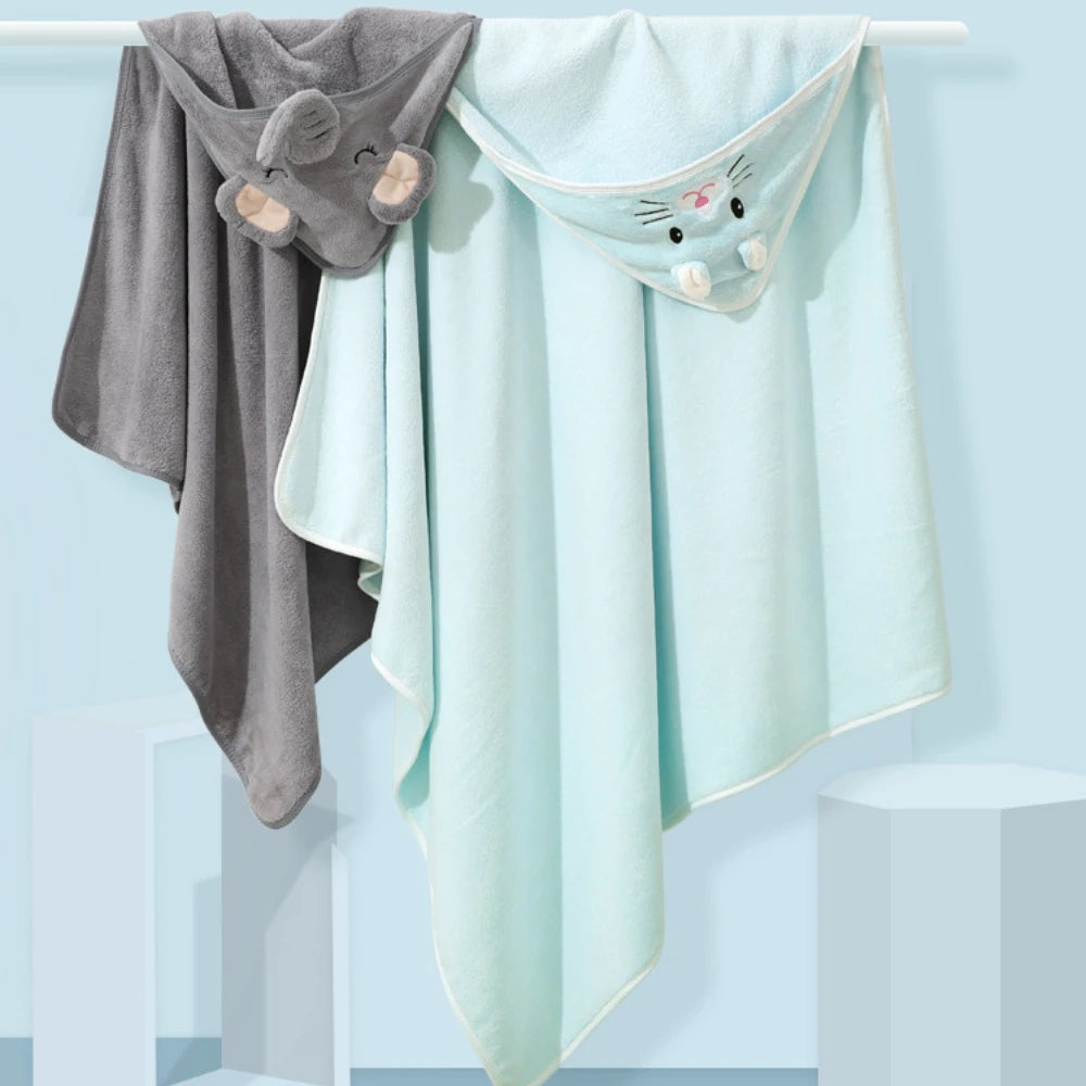 Super Soft Hooded Baby Towels: Cozy Bath Blanket