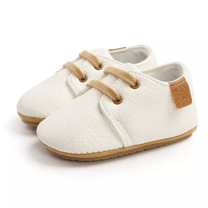 New Retro Leather Baby Shoes - Multicolor Toddler Moccasins