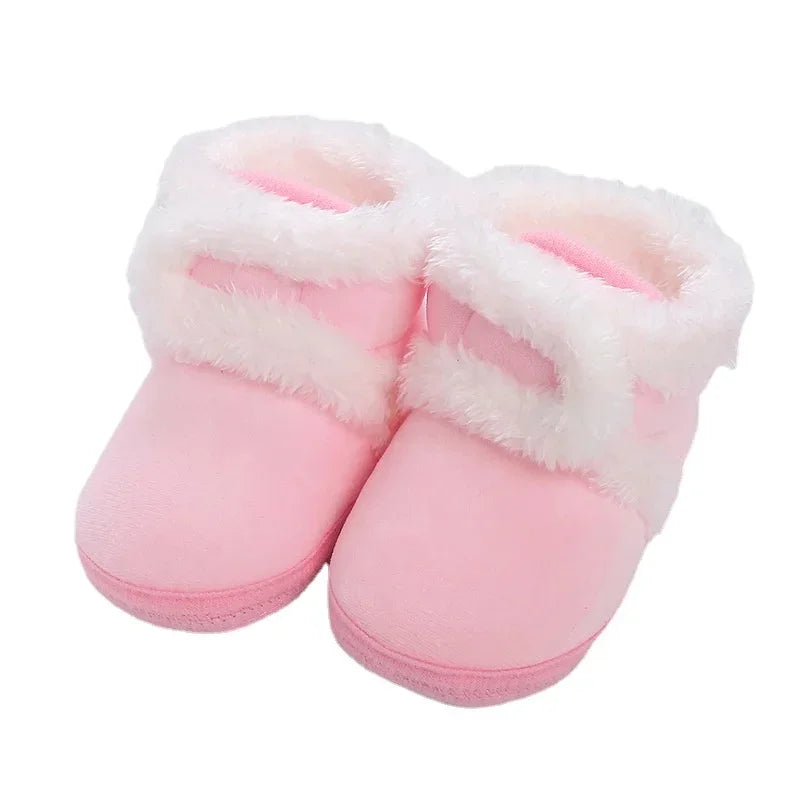 Newborn Baby First Walkers - Soft Anti-slip Crib Shoes