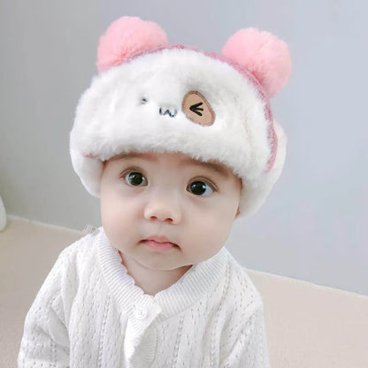 Cute Plush Baby Hat - Autumn/Winter Warmth