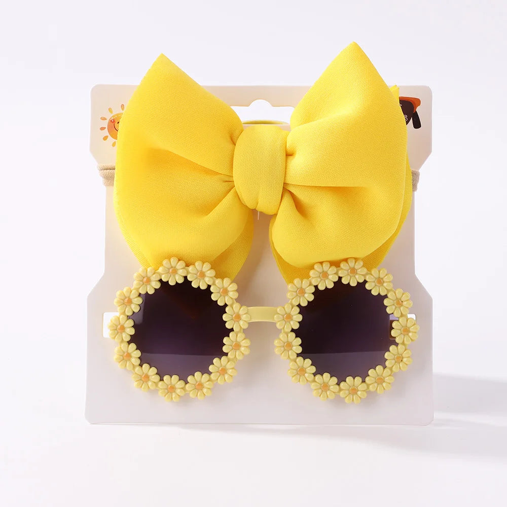 Fashion Baby Girls' Sunglasses and Hair Band Set