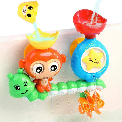 Bath Toy with Wall Suction Cup Track for Kids