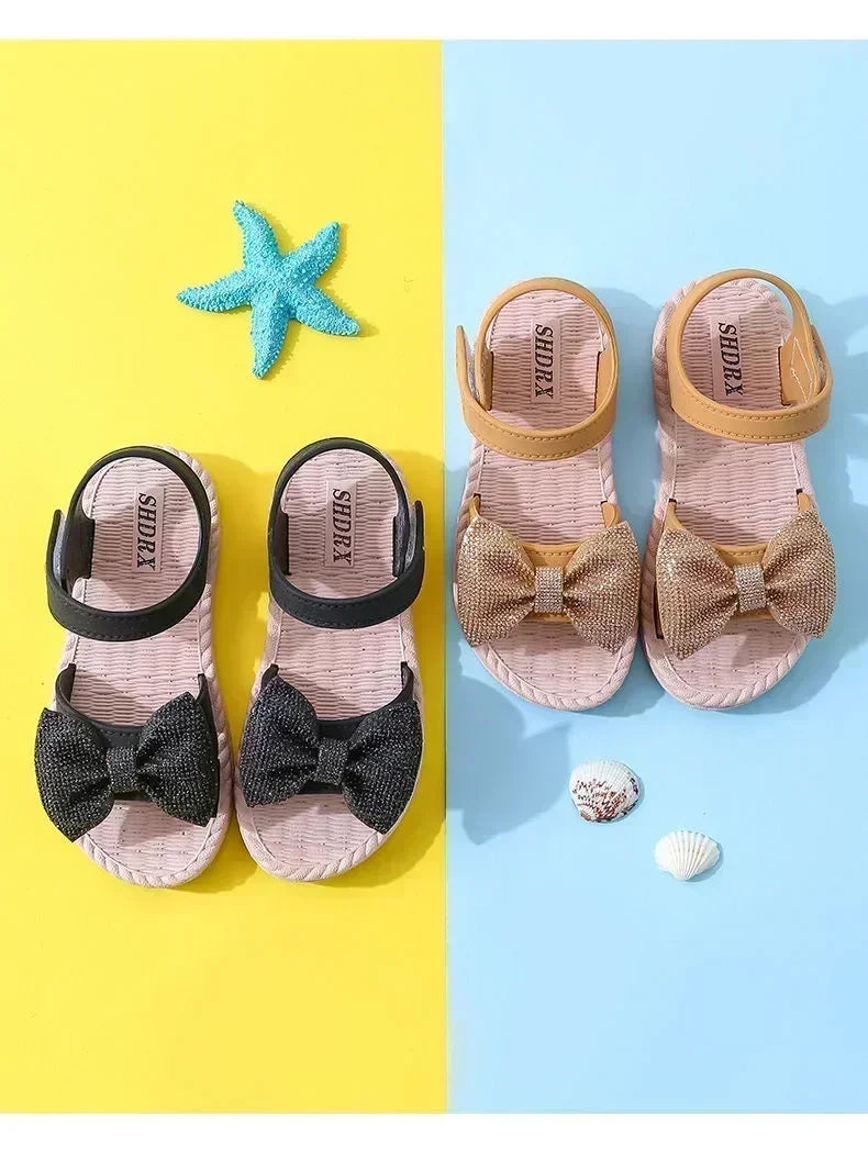 Girls' Bow Sandals: Sweet and Versatile