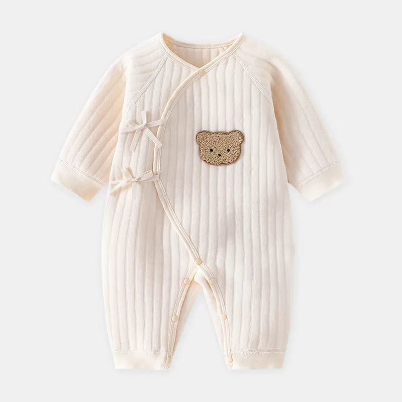 Cotton Newborn Onesie for 0-6M Babies
