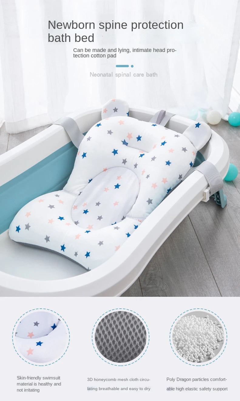 Portable Newborn Bath Support Pad - Comfortable and Foldable