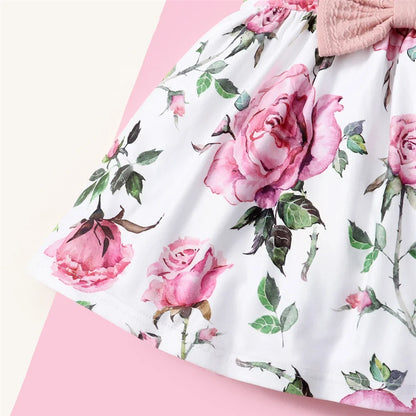 Floral Dress Set for Toddler Girls