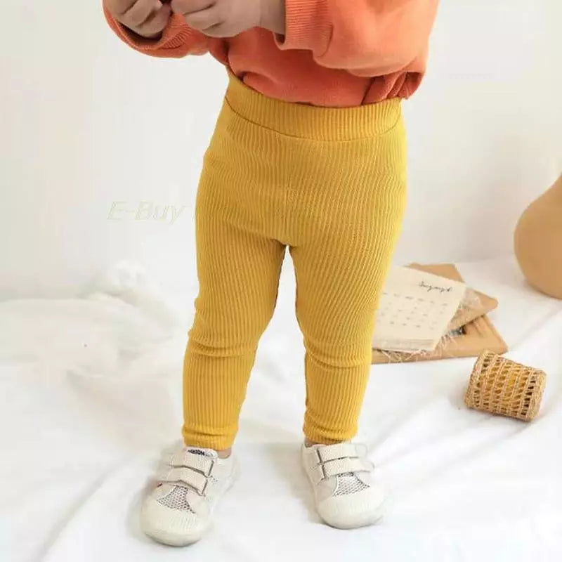 Vertical Stripes Cotton Pants - Stylish Leggings for Kids