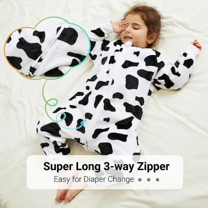 Cartoon Flannel Baby Sleeping Bag: Warm Winter Sleepsack (1-6T)
