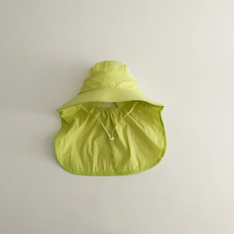 Quick-Dry Fisherman Hat: Cartoon Sunshade Cap for Kids