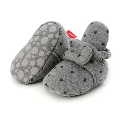 Newborn Baby First Walkers - Soft Anti-slip Crib Shoes