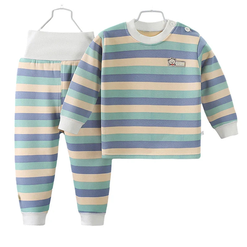 Warm Plush Kids Clothing Sets for Autumn/Winter