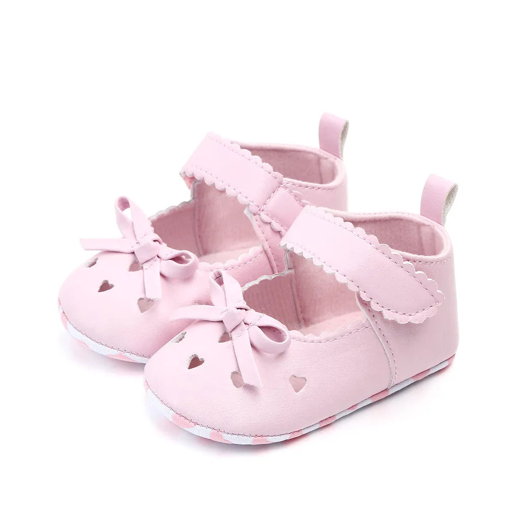 Infant Girls' Soft Sole Princess Shoes with Cute Bows