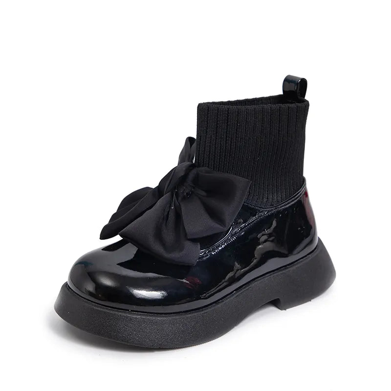 Girls Sock Boots: Elegant and Non-slip School Shoes