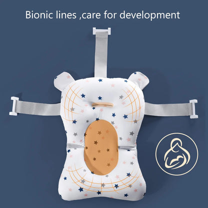 Foldable Baby Bath Support Mat: Infant Comfort Essential