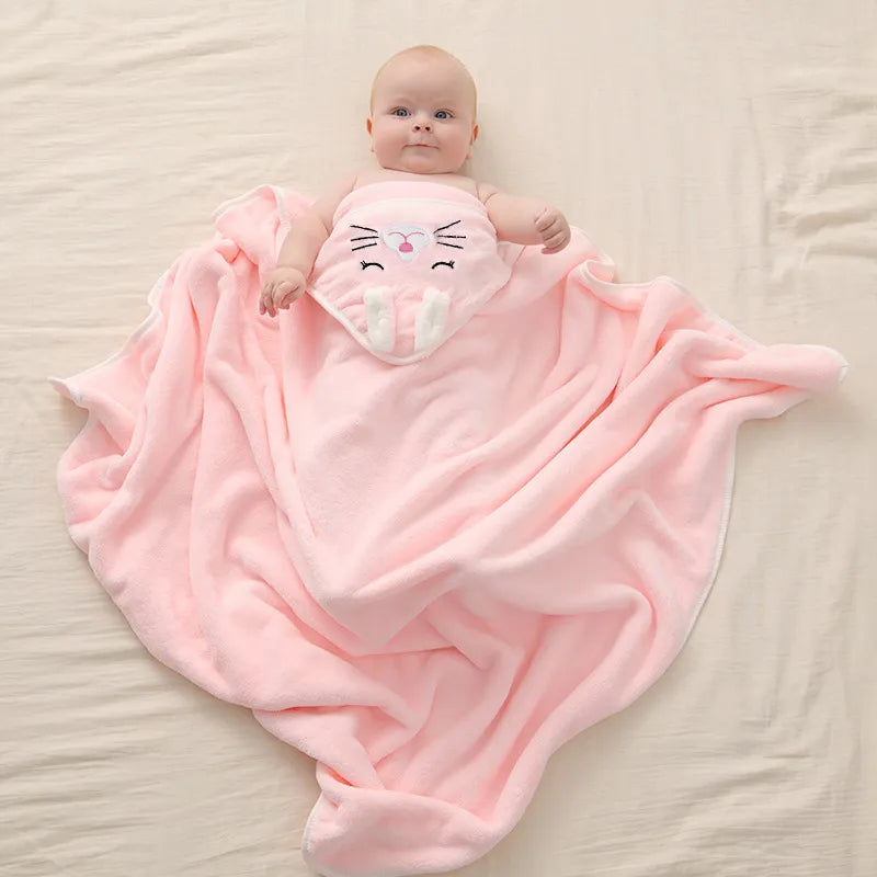 Super Soft Hooded Baby Towels: Cozy Bath Blanket