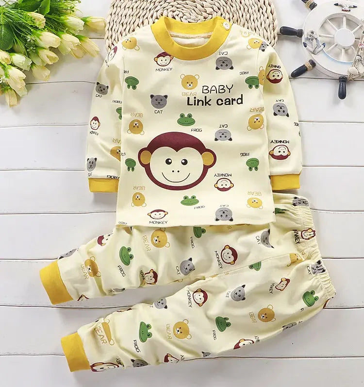 Children's Cartoon Cotton Sets for Autumn/Winter