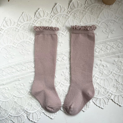 Knee High Lace  Ruffle Long Sock
