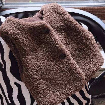 Baby Lamb Wool Vest - Autumn/Winter Warmth