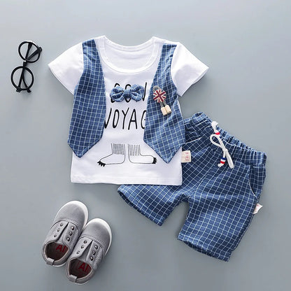 Summer Baby Fashion Set: T-Shirt & Shorts