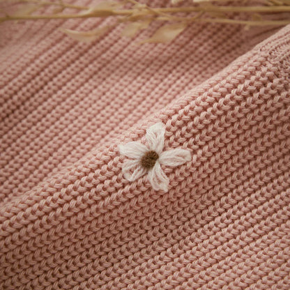 Cute Flower Knit Sweater - Cozy Knitwear for Newborns