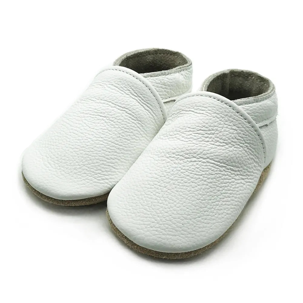 Soft Leather Newborn Booties for Babies