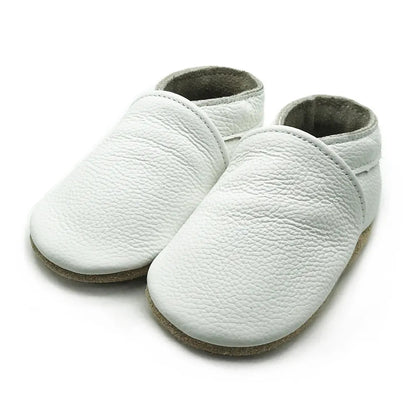Soft Leather Newborn Booties for Babies