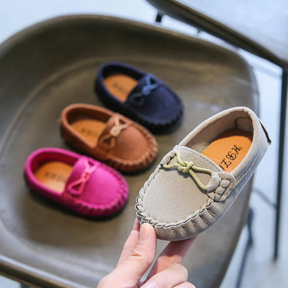 Kids' Breathable Slip-On Loafers: Soft Bottom Sneakers for Boys and Girls