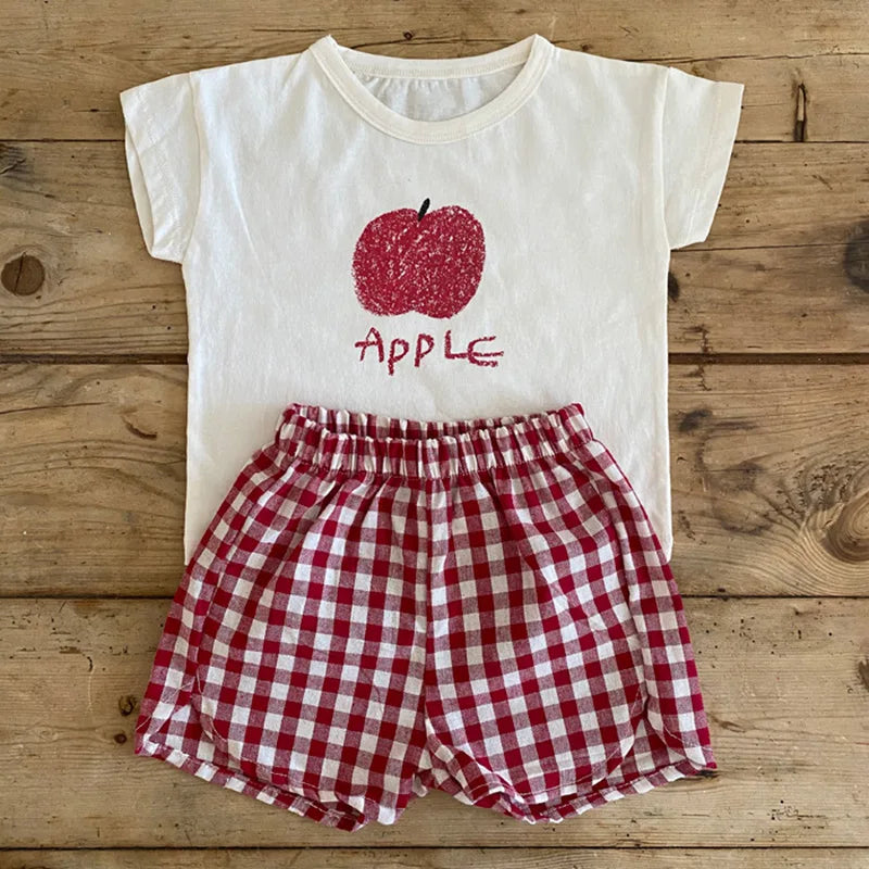 Cotton Sleeveless Baby Pajama Sets: Cartoon Homewear for Summer
