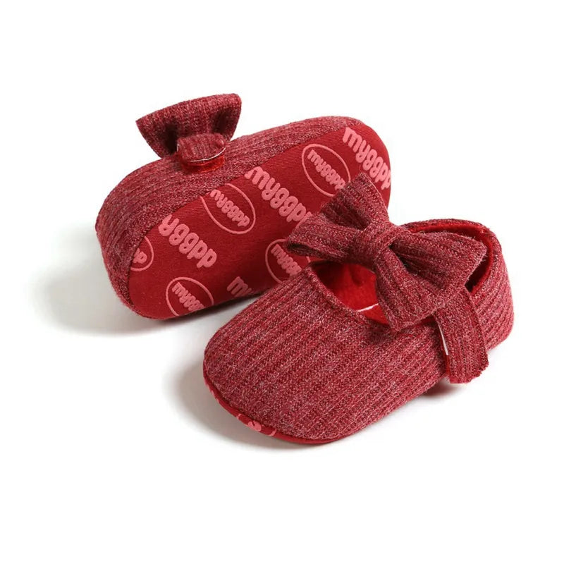 Princess Shoes for Babies: Anti-Slip Bow Sneakers
