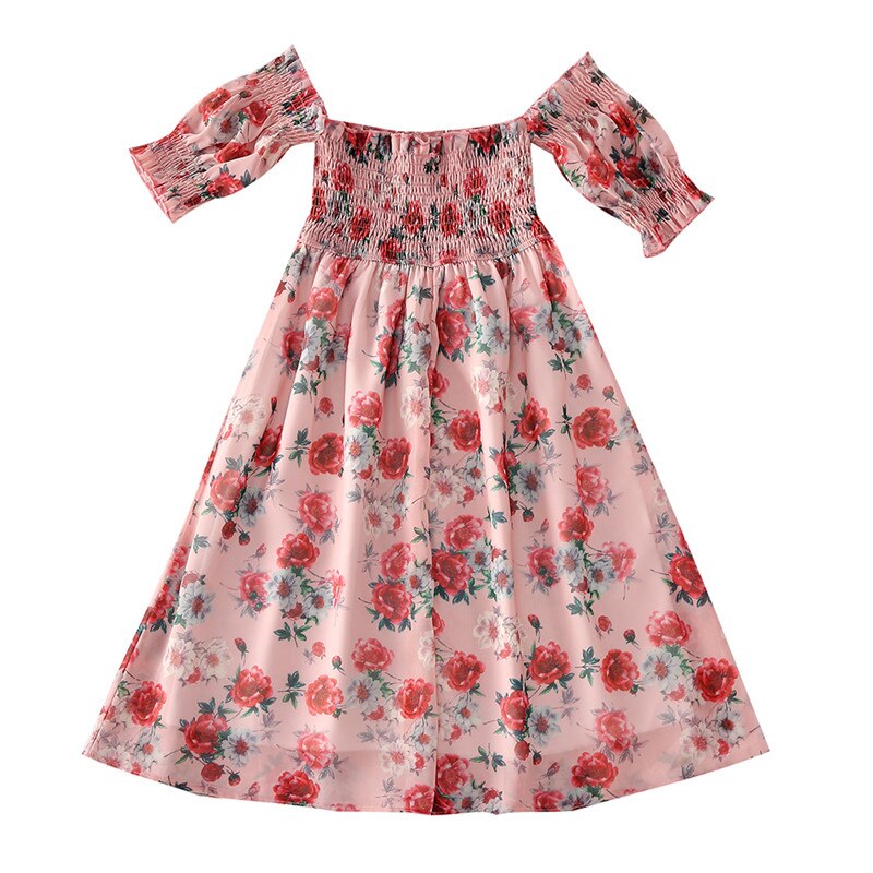 Sexy Off-Shoulder Dress Family Matching Clothes