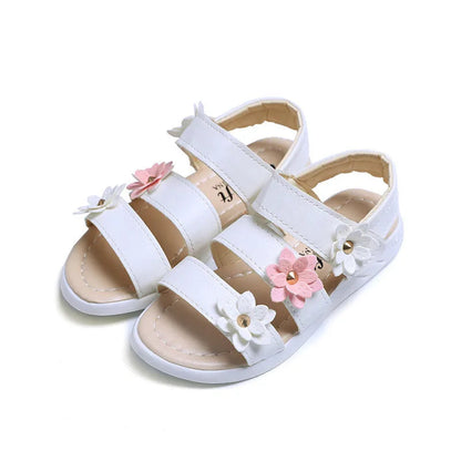 Girl's Summer Floral Sandals - Princess Fashion